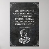Poster Marcus Aurelius quote. Wise (Devant)