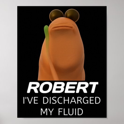 Poster Marcus The Worm Robert J'ai Évacué Mon Fluide Ga (Devant)
