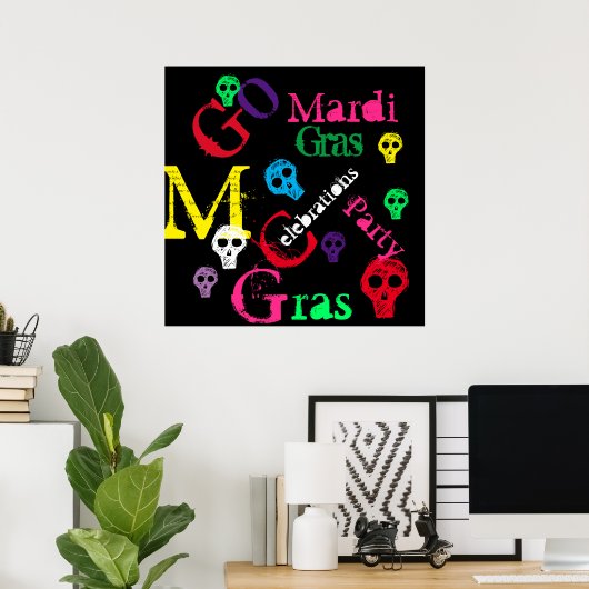 POSTER MARDI GRAS (Bureau à domicile)