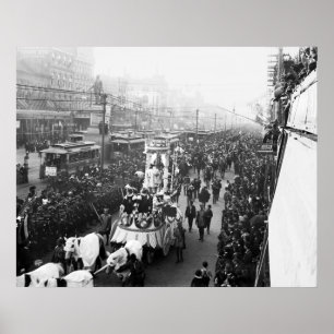 Poster Mardi Gras, 1900