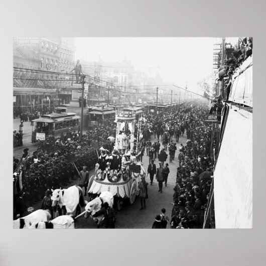Poster Mardi Gras, 1900 (Devant)