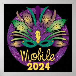 Poster Mardi Gras - 2024 - Mobile