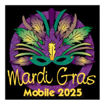 Poster Mardi Gras - 2025 - Mobile