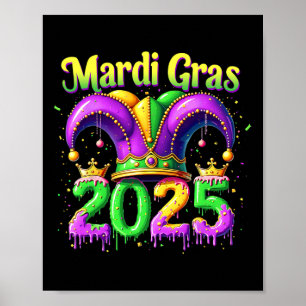 Poster Mardi Gras 2025 Vêtements Pour Hommes Femmes 1