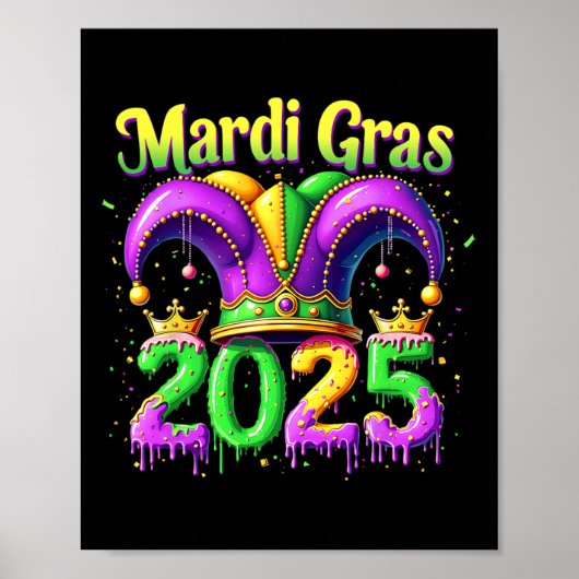 Poster Mardi Gras 2025 Vêtements Pour Hommes Femmes 1 (Devant)