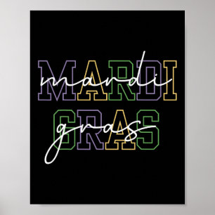 Poster Mardi Gras Carnaval Nouvelle-Orléans Pour Les Femm
