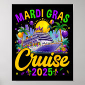 Poster Mardi Gras Carnival Cruise 2025 Family Cruising Ma (Devant)