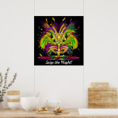 Poster Mardi Gras Carnival Event S'il vous plaît voir les (Cuisine)
