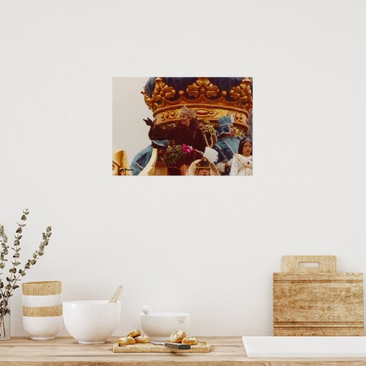 Poster Mardi Gras Celebrity Queen Float (Cuisine)