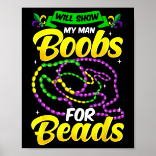 Poster Mardi Gras Chemise Drôle Pour Hommes