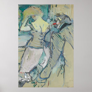 Poster Mardi Gras Clown, French Quarter Dresser,