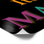 Poster Mardi Gras Cocktail Party du milieu du siècle (Coin)