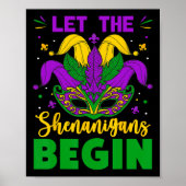 Poster Mardi Gras Costume Laisser Les Shenanigans Commenc (Devant)