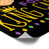 Poster Mardi Gras Courir Sera En Course Pour King Cake Fu (Coin)