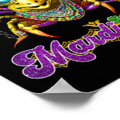Poster Mardi Gras Crawfish Party Costume Masque Plumes Be (Coin)