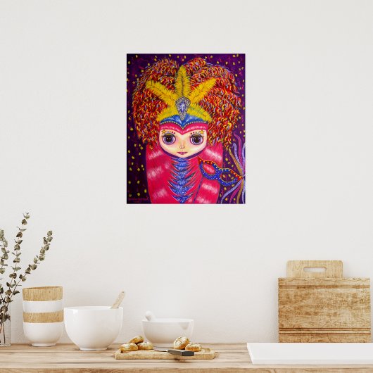 Poster Mardi Gras Doll (Cuisine)