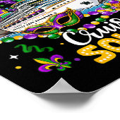 Poster Mardi Gras Escouade d'anniversaire Mardi Gras Carn (Coin)