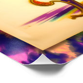 Poster Mardi Gras Femme Au Milieu Du Siècle Avec Martini (Coin)