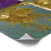 Poster Mardi Gras Gold Ceramic Peacock Feature Masque (Coin)