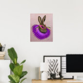 Poster Mardi Gras Hare (Bureau à domicile)