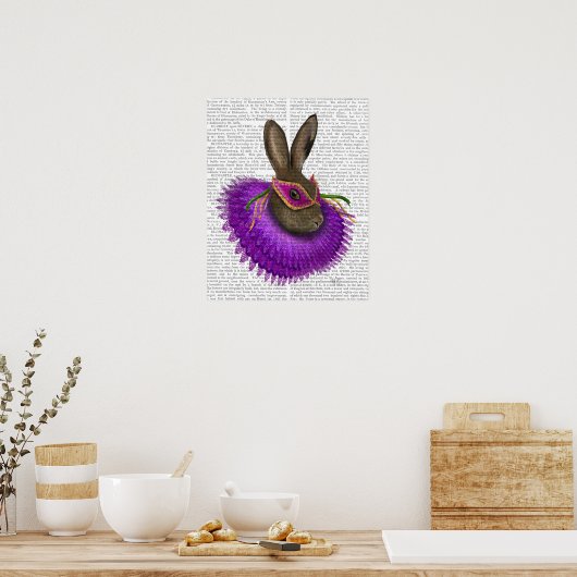 Poster Mardi Gras Hare (Cuisine)