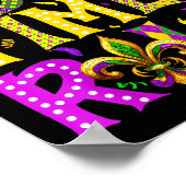 Poster Mardi Gras Let The Good Times Roll Funny Carnival (Coin)