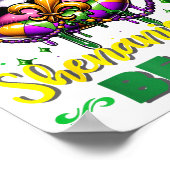 Poster Mardi Gras Let The Shenanigans Begin Lips Kids Men (Coin)
