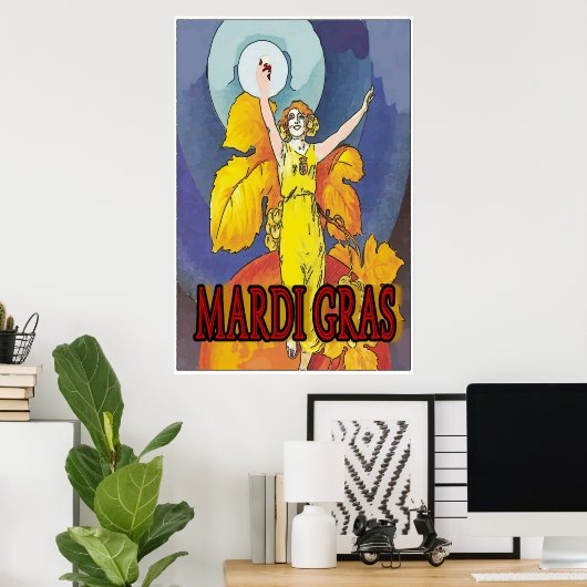 Poster Mardi Gras Maid (Bureau à domicile)