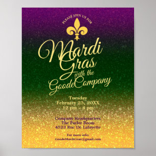 Poster Mardi gras Mardi gras Bâtiment de la salle de pet