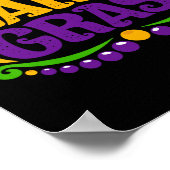 Poster Mardi Gras Masque Costume Funny Sur Festival Mardi (Coin)