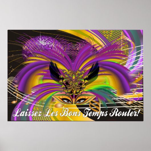 Poster Mardi Gras Masque La Reine II (Devant)