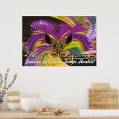 Poster Mardi Gras Masque La Reine II (Cuisine)