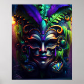 Poster Mardi Gras Mast Gras Mardi Pochette murale Imprime (Devant)