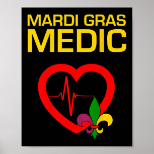 Poster Mardi Gras Medic