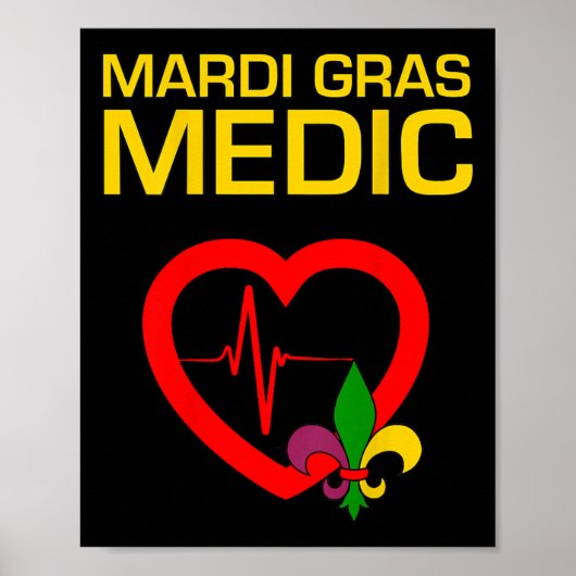 Poster Mardi Gras Medic (Devant)