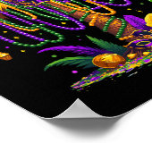 Poster Mardi Gras Palm Tree Hawaiian Tropical Party Men W (Coin)