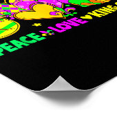 Poster Mardi Gras Peace Love King Cake Funny Party Carniv (Coin)