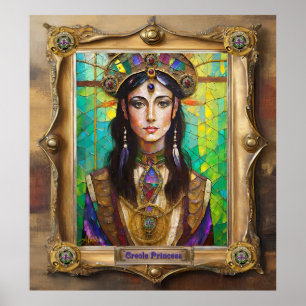 Poster Mardi Gras Realm Portraits - La Princesse Créole