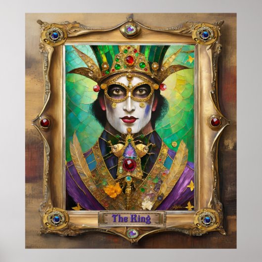 Poster Mardi Gras Realm Portraits - Le Roi (Devant)