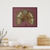 Poster Mardi Gras Rex Ball 1890 (Cuisine)