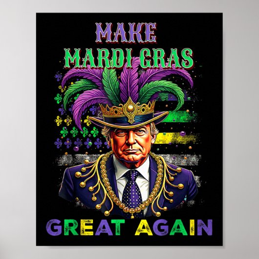 Poster Mardi Gras Trump et Mardi Gras Ameri (Devant)