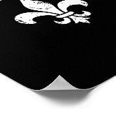 Poster Mardi Gras Vintage Fleur De Lis (Coin)