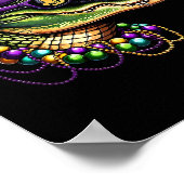 Poster Mardigator Mardi Gras Costume Alligator Carnaval B (Coin)