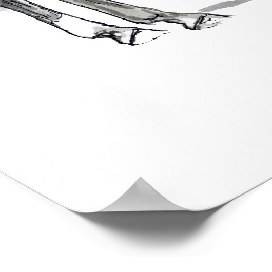 Poster Mare et poulain (Coin)