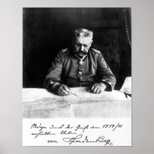 Poster Maréchal Paul von Hindenburg, 1914