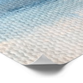 Poster Marée basse - Peinture Abstraite du paysage marin (Coin)