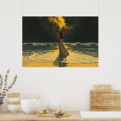 Poster Marée Dorée de Solitude | Marées Célestes (Cuisine)