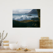 Poster Marée entrante de la côte de l'Oregon (Cuisine)