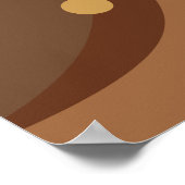 Poster Marée noire Abstraite et Brown basse (Coin)