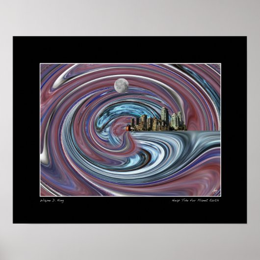 Poster Marée pour la planète Terre (Devant)